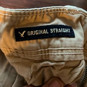 American Eagle men’s original straight khakis.